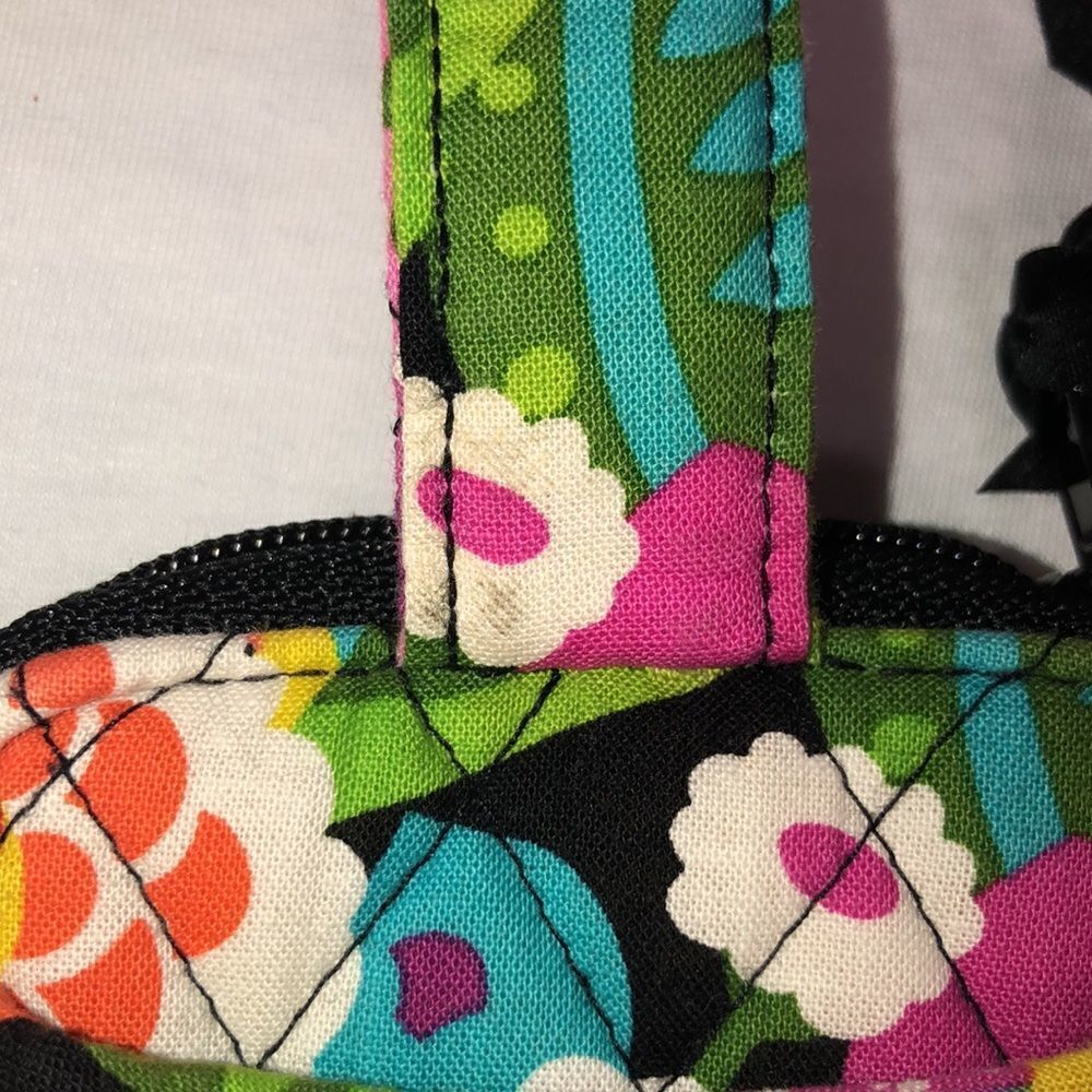 Vera Bradley Va Va Bloom Floral Cotton Quilted Wristlet Zip Around Wallet - Picture 11 of 12
